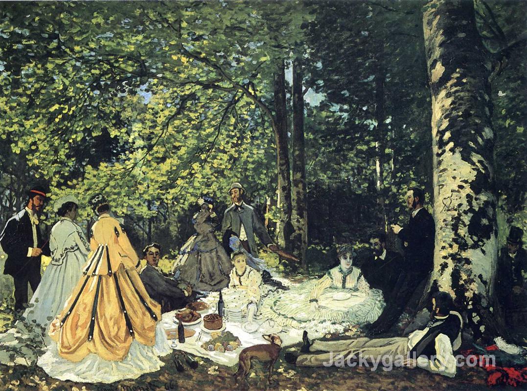 Lunch on the Grass by Claude Monet paintings reproduction - Click Image to Close
